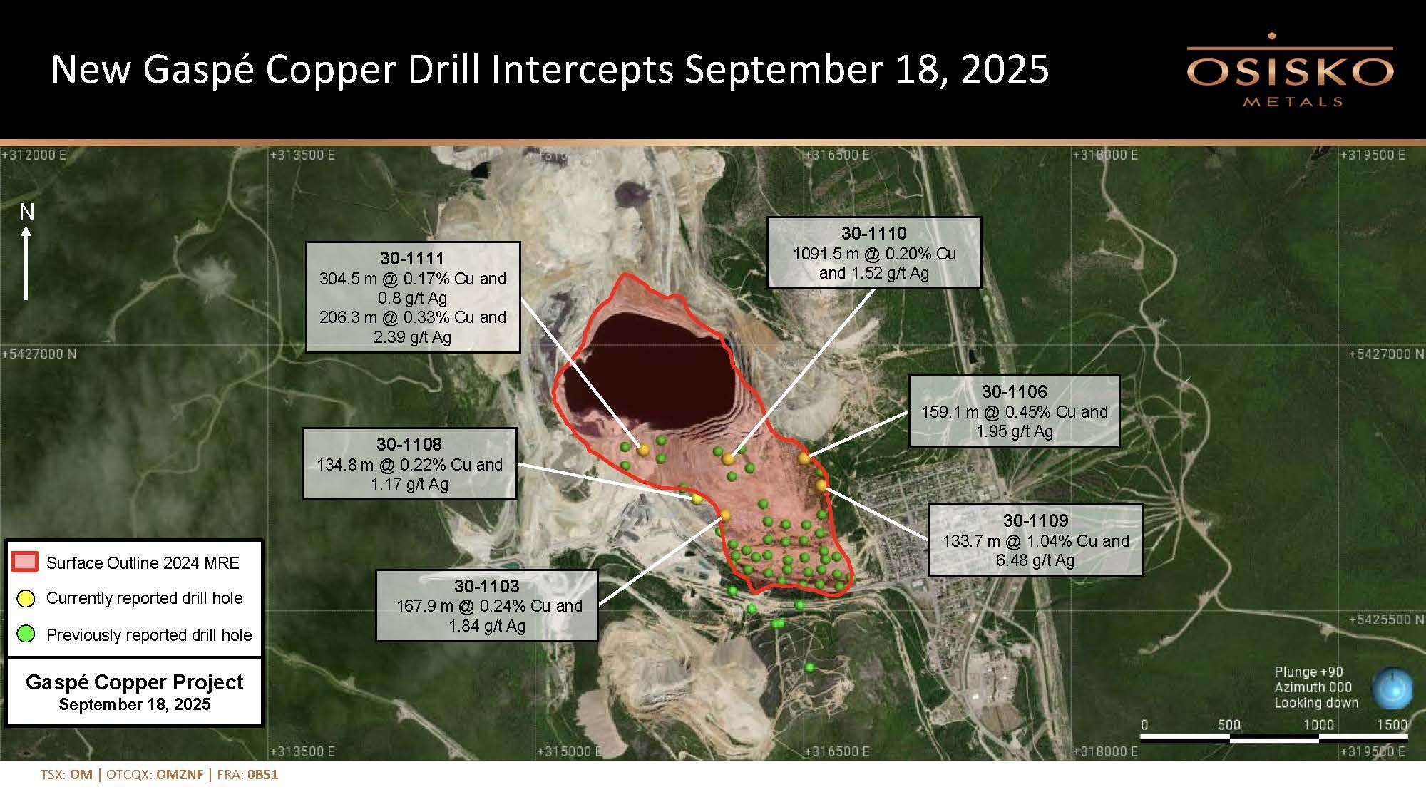 20250918 Osisko Metals news release Figure 1/plan view